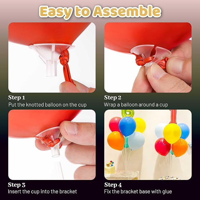 JOYYPOP 10 Sets Balloon Stand Kit, Balloon Sticks - Image 4