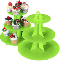 2Pcs 3-Tier Cupcake Stand, Cake Stand holder, Tiered DIY Cupcake Stand Tower by funnytrendypartysupplies