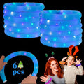 Blue 6 Pack Light Up Party Favors Supplies, Bulk Glow Sticks Bracelet, Necklace by Unknown