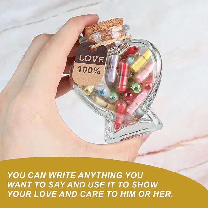 Capsule Letters Message in Glass Bottle，Message Pills Love Letter Gift - Image 3