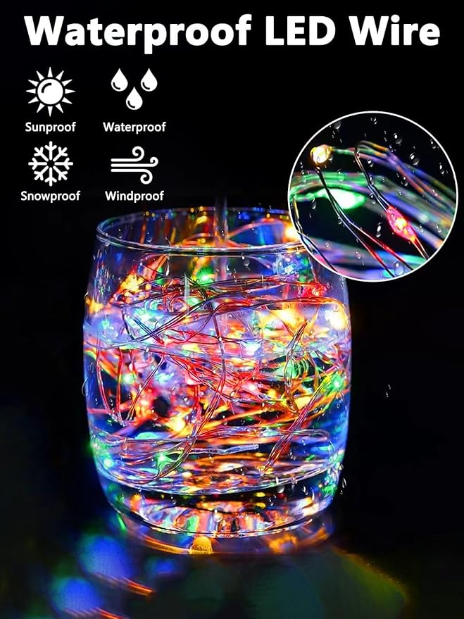 4 Pack Fairy Lights Battery Operated - Image 4