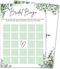 Eucalyptus Bridal Shower Game Cards by HOME