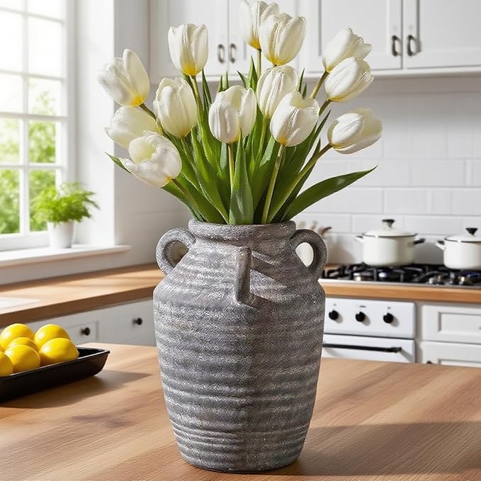 Grey Terracotta Ceramic Vase by SUREYUESI