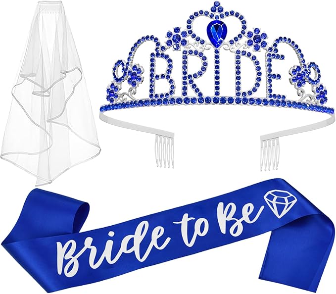 JETKONG 3 Pcs Bachelorette Party Decorations "BRIDE" Crown, Bride to Be by JETKONG