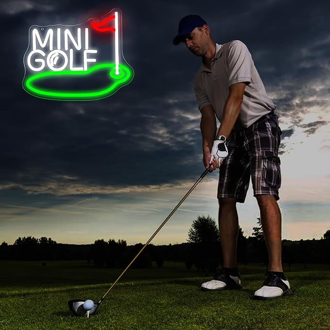 Mini Golf Neon Sign for Wall Decor Golf Neon Light for Man Cave Dimmable LED - Image 4