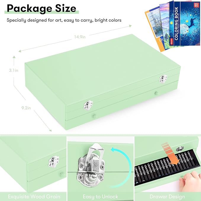 iBayam Art Supplies, 2 Sketch Pads, Creative Gift Box - Image 7