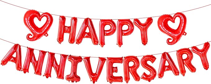 KatchOn 18 Inch Happy Anniversary Balloons Letters - Image 8