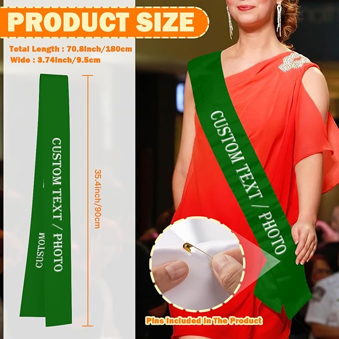 Custom Sash, Personalized Birthday Sash - Image 3