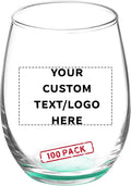 Custom Stemless Wine Glasses by ARC 5.5 oz. Set of 100, Personalized Bulk Pack by DISCOUNTPROMOS