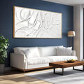 Abstract Oil Painting Artwork Framed Canvas Art Maximalist Decor 24"x48" Modern by XIANSHOU