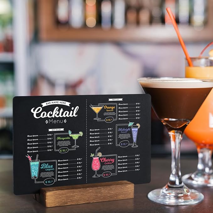 6 Pack Small Chalkboard Signs - Image 2