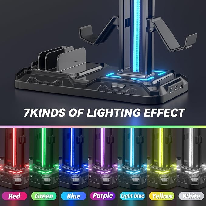 KDD Headset Stand with Charging Station - Image 4