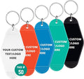 Custom Vintage Hotel Motel Keychains 50 Pack, Personalized Logo, Text Bulk by Paintechz