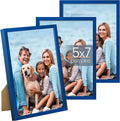 upsimples 5x7 Picture Frame Set of 3, Made of High Definition Glass by upsimples