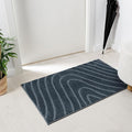 LUXE WEAVERS Modern Geometric Wave Blue 2x3 Area Rug by LuxeWeavers