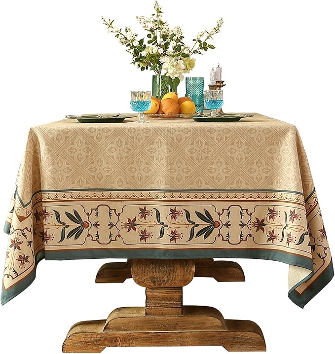patdrea Designer Linen Extra Long Tablecloth by Welcometopatdrea