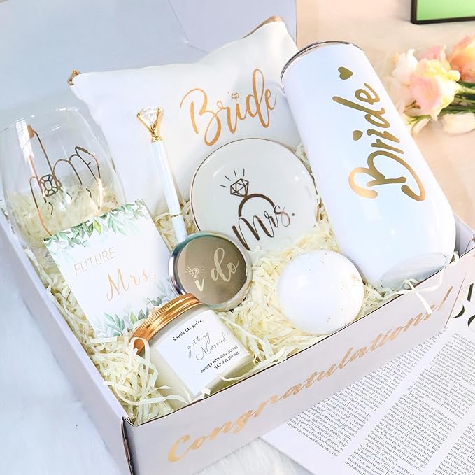 Bride To Be Gifts Box, Bridal Shower Bachelorette Gifts by Encausto