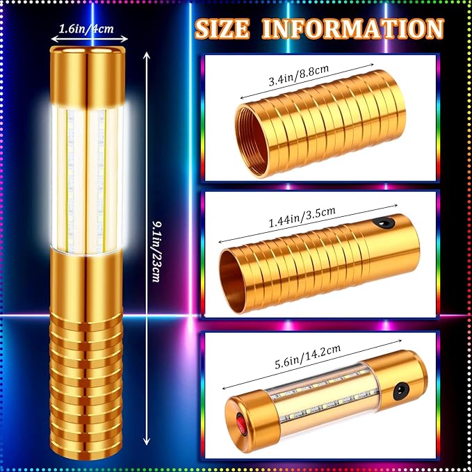 4 Pieces Strobe Baton Bottle Service Sparklers Bottle Service Light Bottle - Image 2