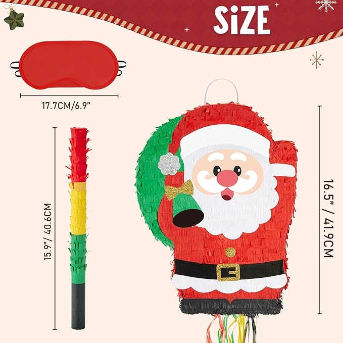 WERNNSAI Christmas Santa Pinata - Image 3