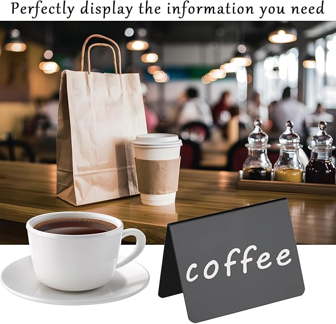 20 Pack Mini Chalkboard Signs, Food Labels - Image 4
