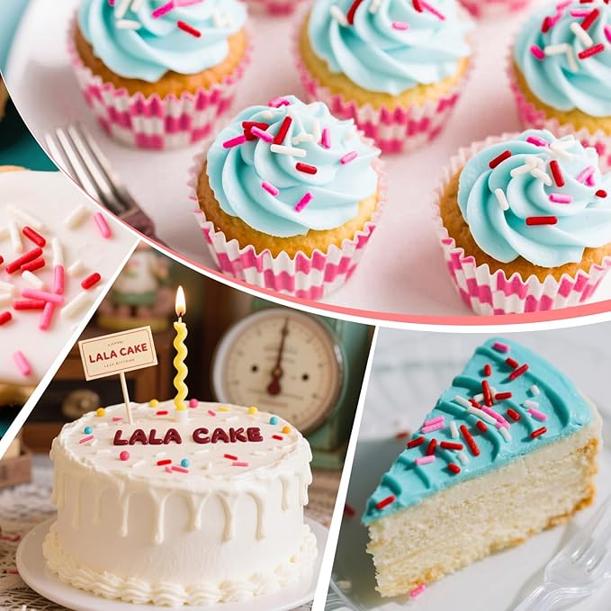 Pink Jimmies Sprinkles, Edible Sprinkles - Image 4