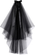 Ayliss Women Mesh Veils Black Bridal Birdcage Short Wedding Face Veil by Ayliss