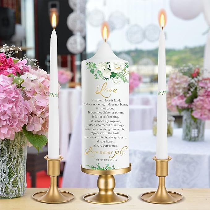 Extrogif Unity Wedding Candles Ceremony Set - Image 2