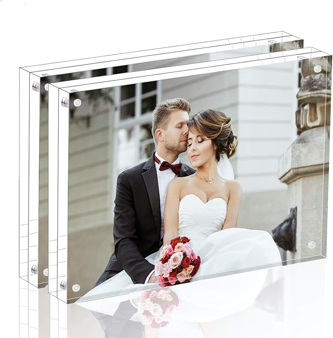 Magicool Premium Acrylic Photo Frame- Magnet Photo Frame -Double Sied Thick by Magicool