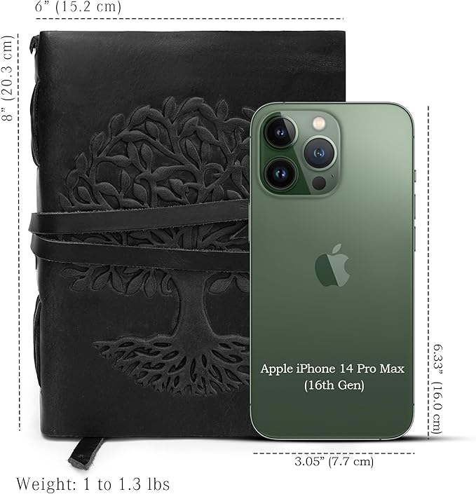 LUXEORIA Tree Of Life Leather Journal - Image 2