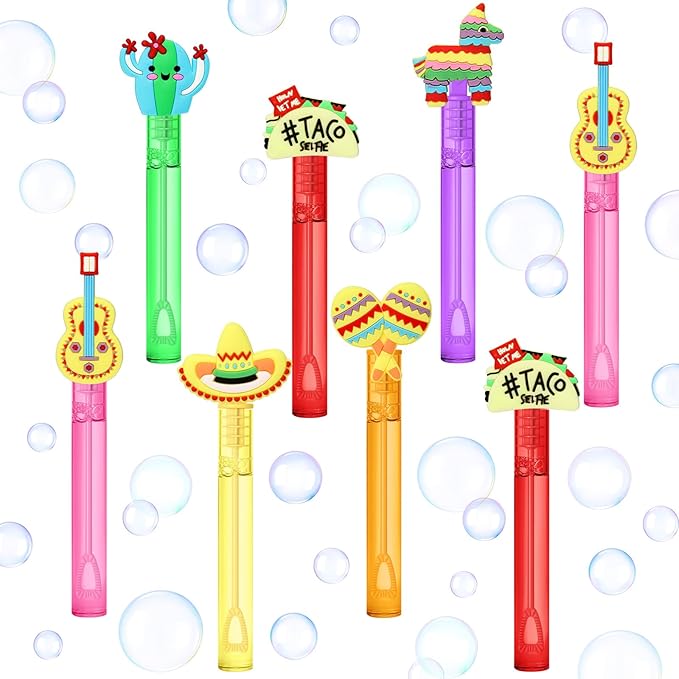AFZMON 24Pcs Cinco De Mayo Party Favors Bubble Wands by AFZMON