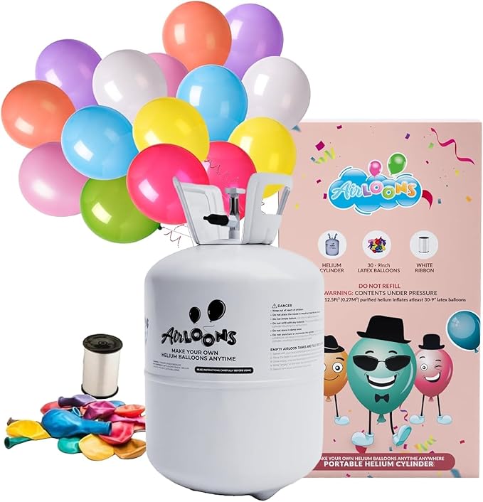 Airloons Helium Tank Balloon Kit by AIRLOONS