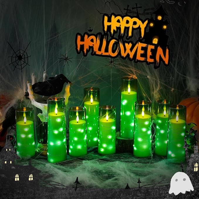 Flickering Flameless LED Candles, Battery Operated Candles 9 Pcs - Image 4