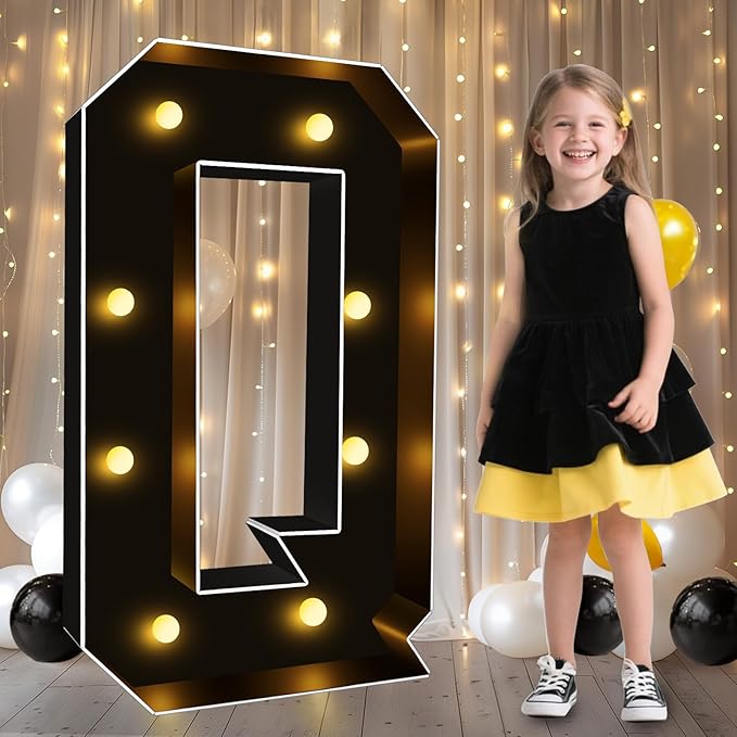 Pooqla 3FT Marquee Light Up Letters, Giant Mosaic Letter by Pooqla