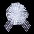 6 Pcs 6 Inch White Organza Pull Bow – Perfect by Unknown