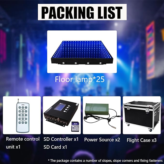 Dance Floor Stage Lights Tempered Glass Infinity Mirror Panel 3D Effect Led - Image 7