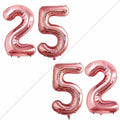 GOER Number 25 Balloons for 25th Birthday Party Decorations, 42 Inch Jumbo Foil by GOER