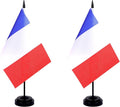 France Desk Flag 12" Solid Pole Deluxe Set French Flags Banner Mini Small by Unknown