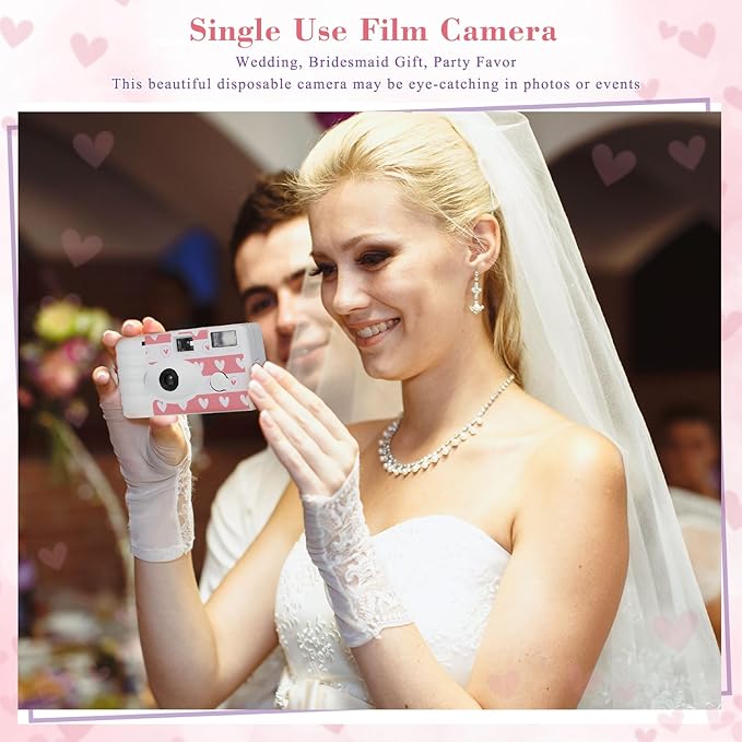 3 Pack Disposable Camera for Wedding Simple Use Color Film Camera - Image 6