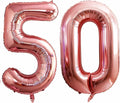 GOER Number 50 Balloons for 50th Birthday Party Decorations, 42 Inch Jumbo Foil by GOER
