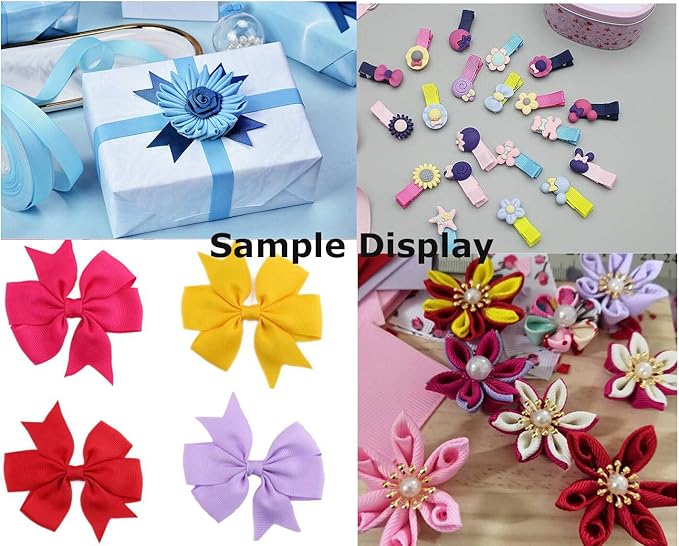 Jesep One Roll 100 Yards 5/8" Soild Grosgrain Ribbon Boutique Gift Wrapping - Image 5