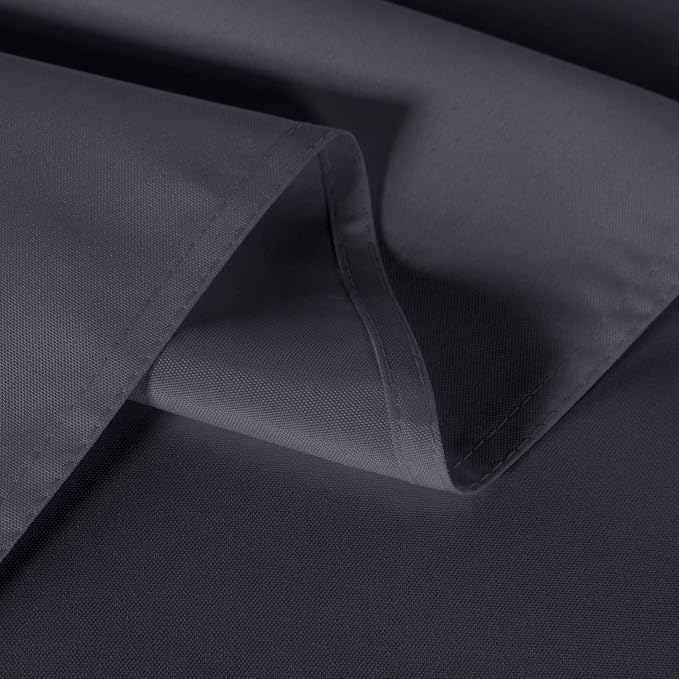 sancua 2 Pack Dark Grey Tablecloth 60 x 120 Inch, Rectangle 8 Feet Table Cloth - Image 4