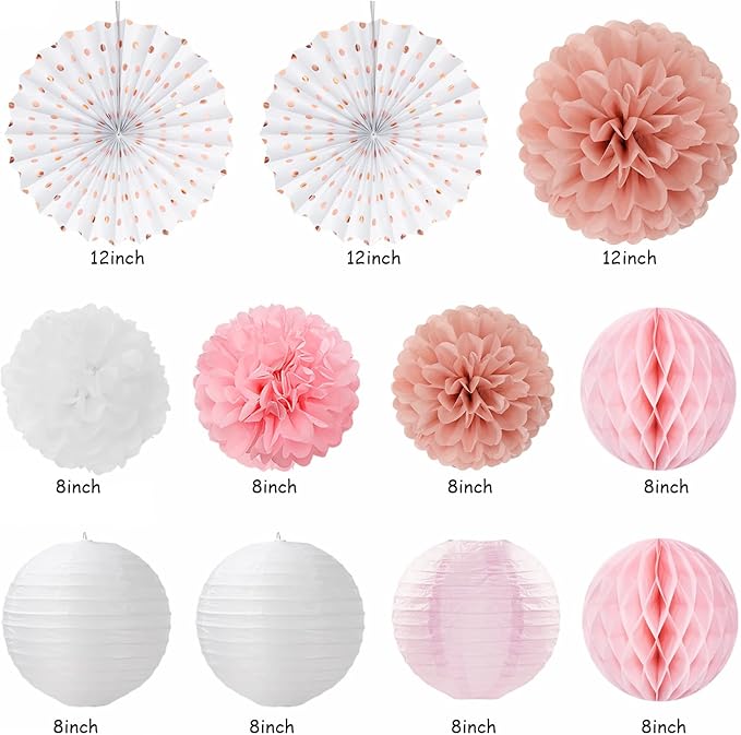 Light-Pink Rose-Gold Bachelorette Party-Decorations - Image 2