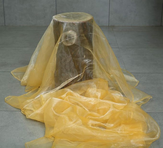VDS Gold Organza Fabric, 20 Yards Continuous, 45” Wide, Wedding Party - Image 3