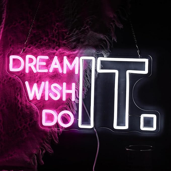 Dream It Wish It Do It Neon Sign Dimmable Letters Neon Light Signs - Image 3