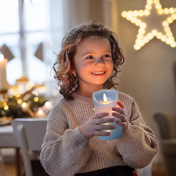 danip Sky Blue LED Flameless Candle - Image 5