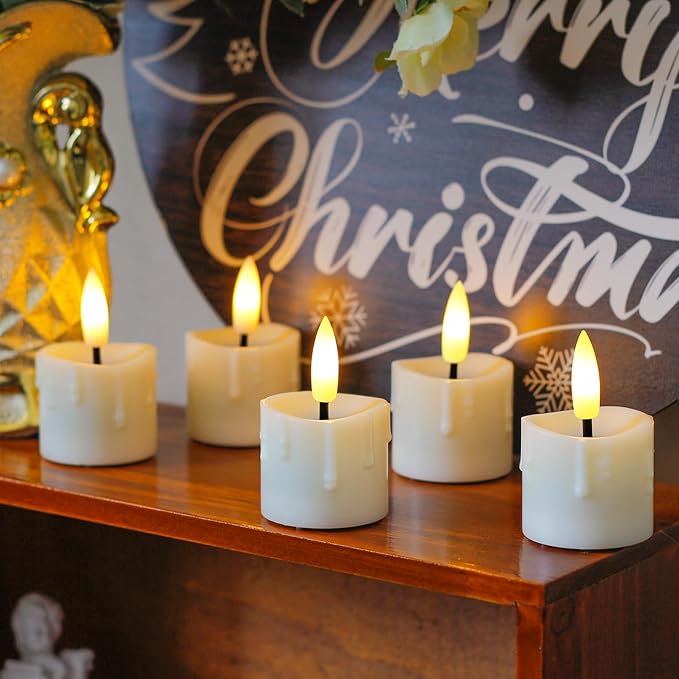 Rechargeable Flameless 1.6" x2.5" Tea Light Candles - Image 5