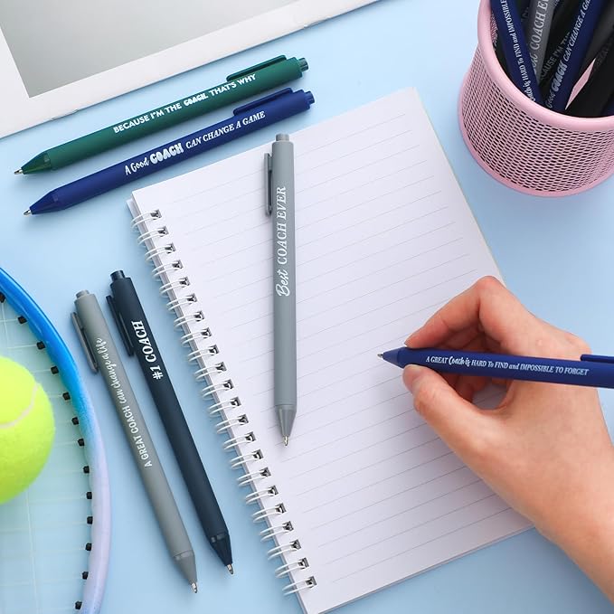24 Pcs Coaches Appreciation Gifts Ballpoint Pen Sports Thank You Work Pen - Image 4