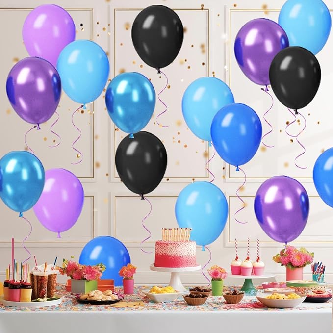 Paready Purple Blue Balloons Set - Image 9