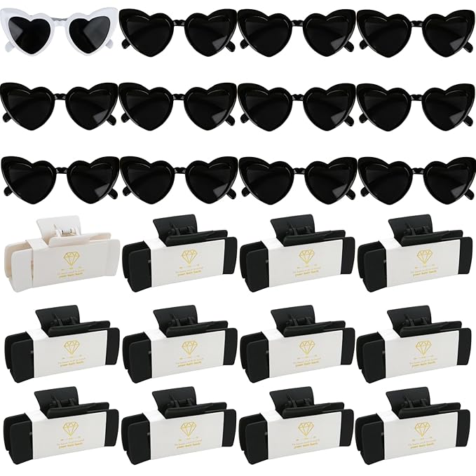 24pcs Bridesmaid Proposal Gifts 4.1inch Bachelorette Matte hair Claw Clip by Ciulaiy