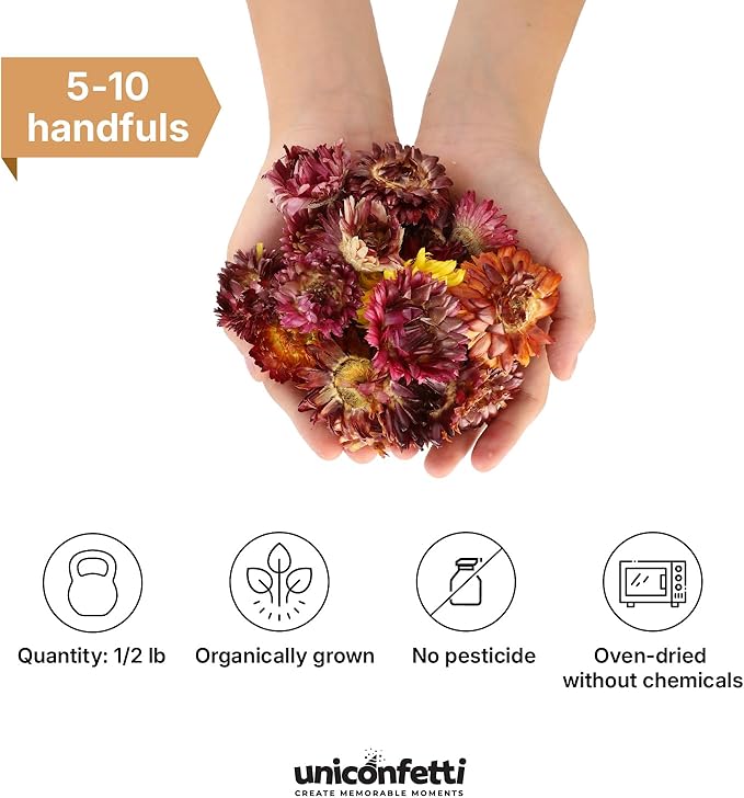 Dried Flower Chrysanthemum Biodegradable Confetti - Image 2